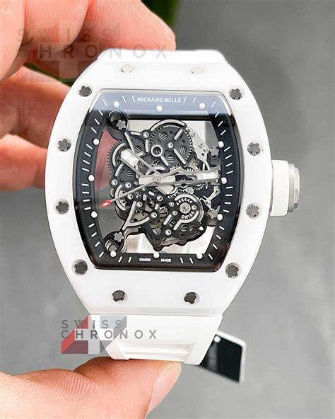 richard mille men's rm055|richard mille bubba watson white.